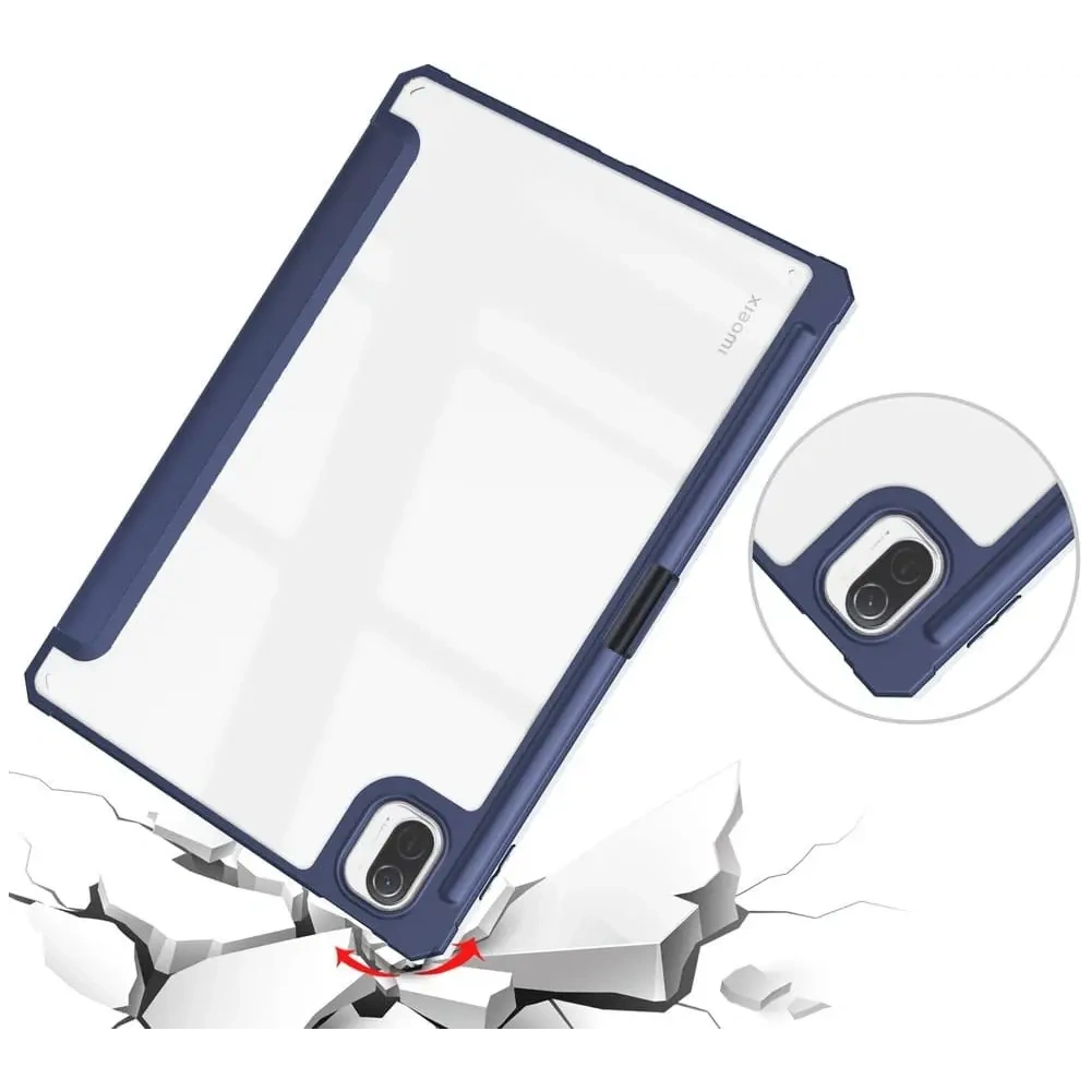 Etui Bizon Case Tab Clear Matt do Xiaomi Pad 5 / 5 Pro 11.0 granatowe