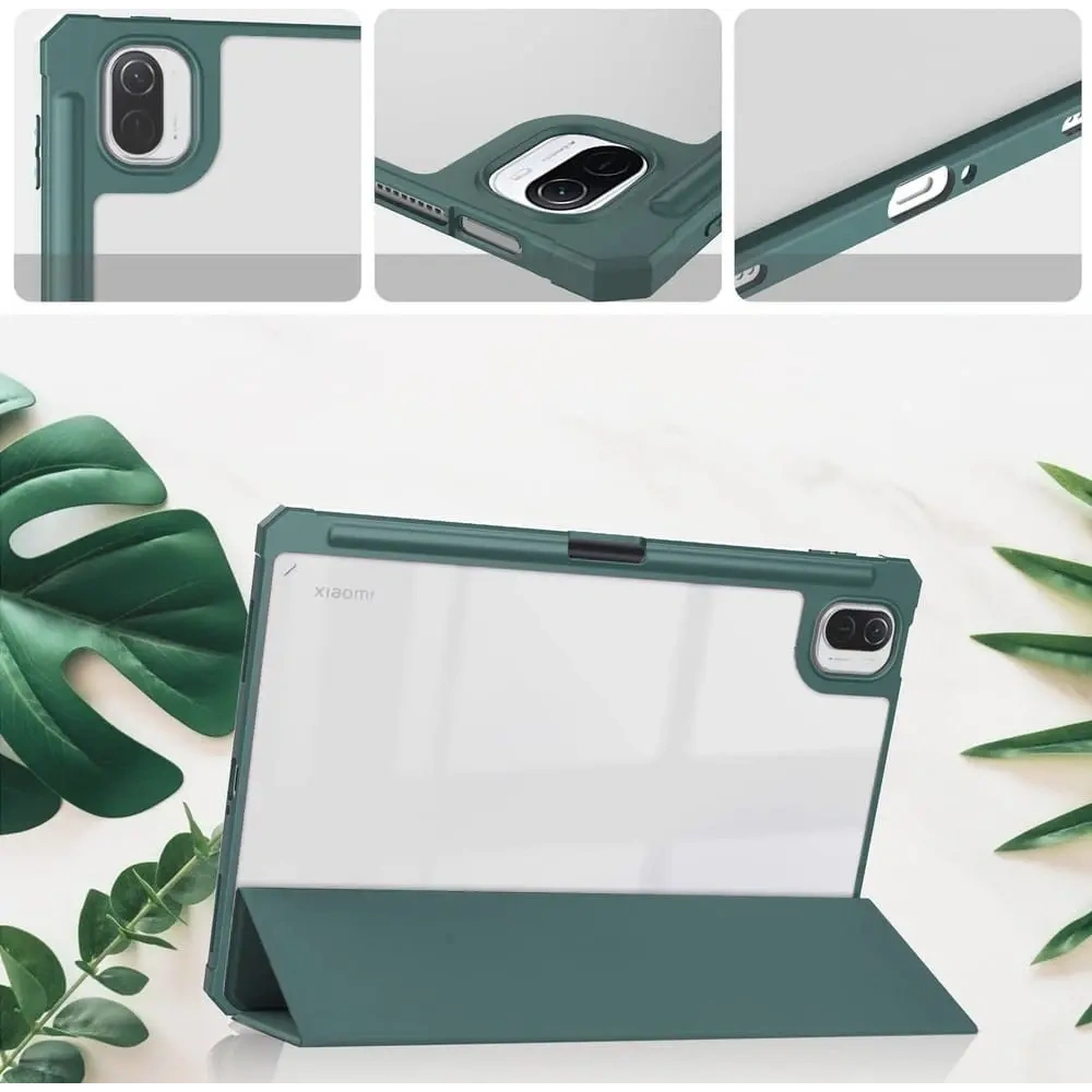 Etui Bizon Case Tab Clear Matt do Xiaomi Pad 5/5Pro 11.0 ciemnozielone