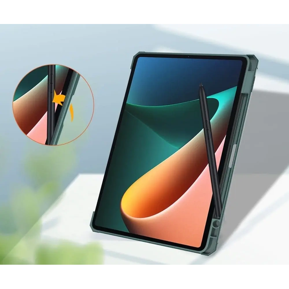 Etui Bizon Case Tab Clear Matt do Xiaomi Pad 5/5Pro 11.0 ciemnozielone