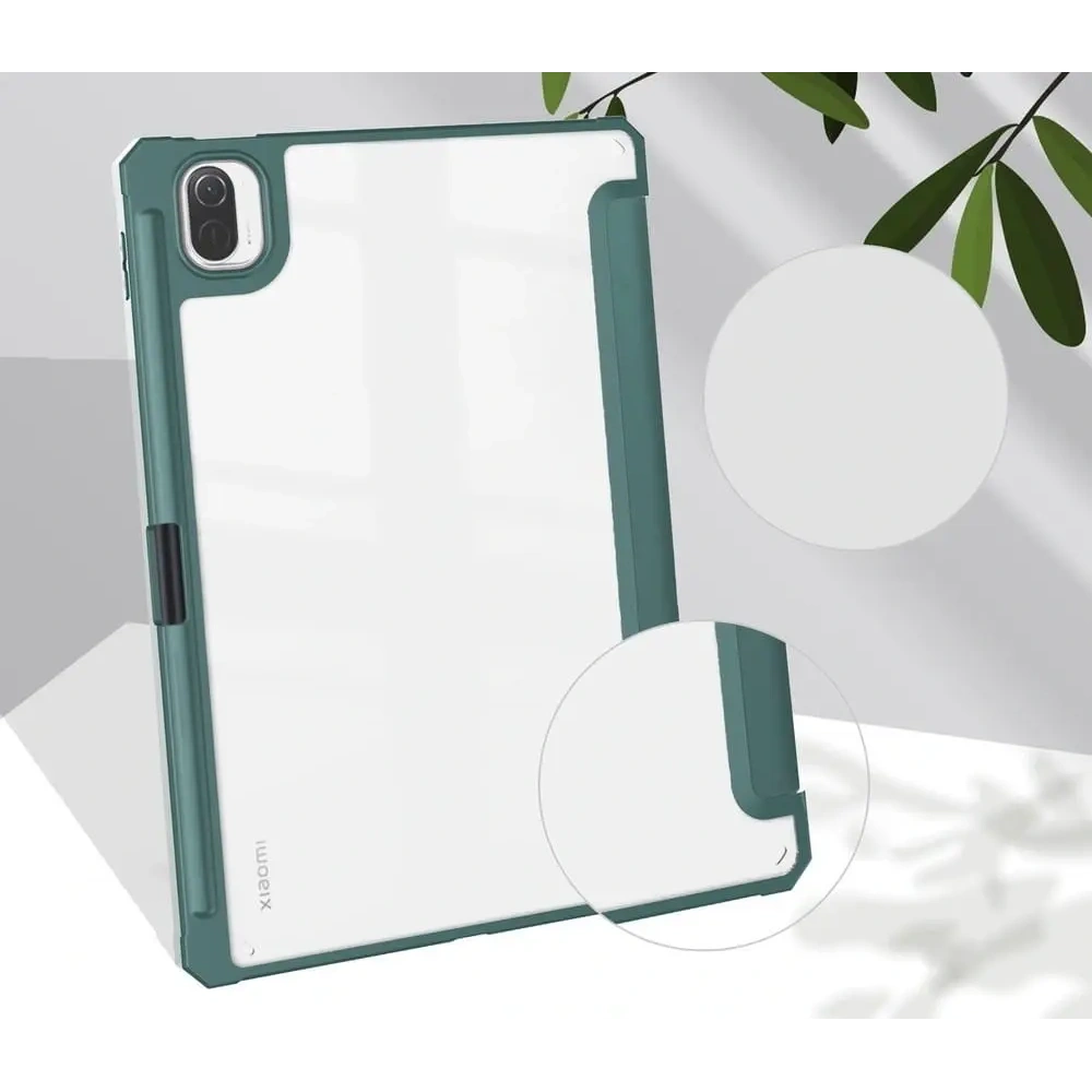 Etui Bizon Case Tab Clear Matt do Xiaomi Pad 5/5Pro 11.0 ciemnozielone