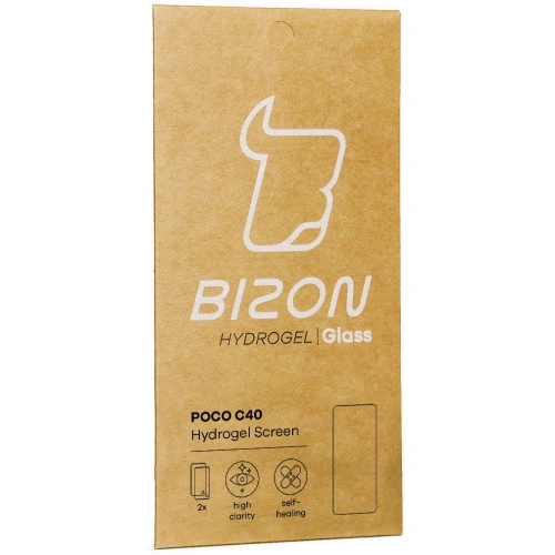 Kup Bizon Glass Hydrogel Poco C40 / Redmi 10C [2 PACK] - BIZ2073 - {ean13} - Sklep Home Screen