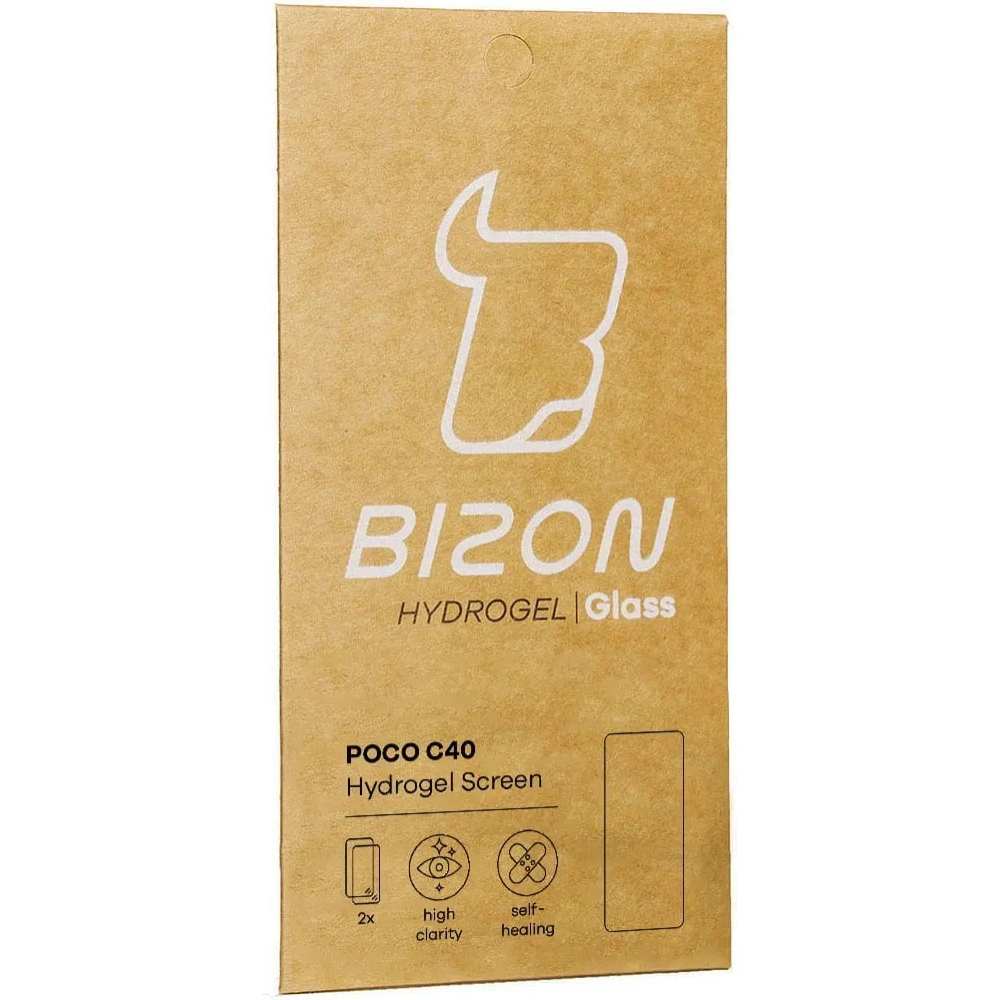 Folia hydrożelowa na ekran Bizon Glass Hydrogel do Poco C40 / Redmi 10C [2 PACK]