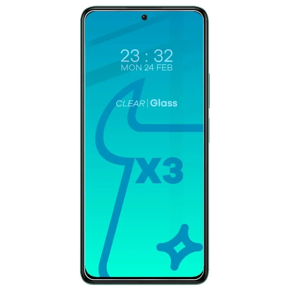 Szkło hartowane Bizon Glass Clear - 3 szt. + obiektyw Xiaomi Poco F4
