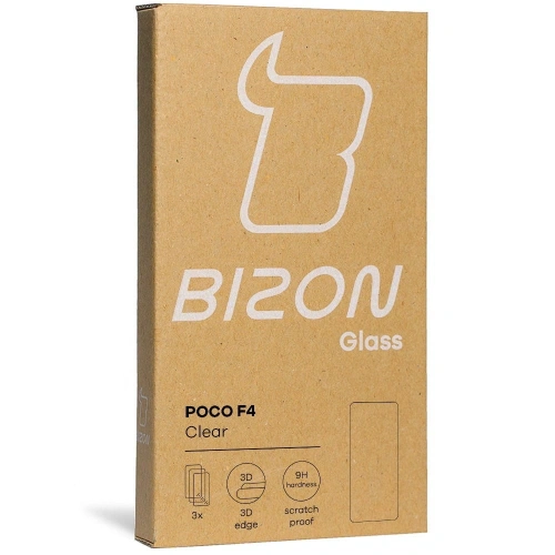 Buy Bizon Glass Clear tempered glass - 3 pcs. + lens glass Xiaomi Poco F4 - BIZ2077 - {ean13} - Home Screen Store Europe