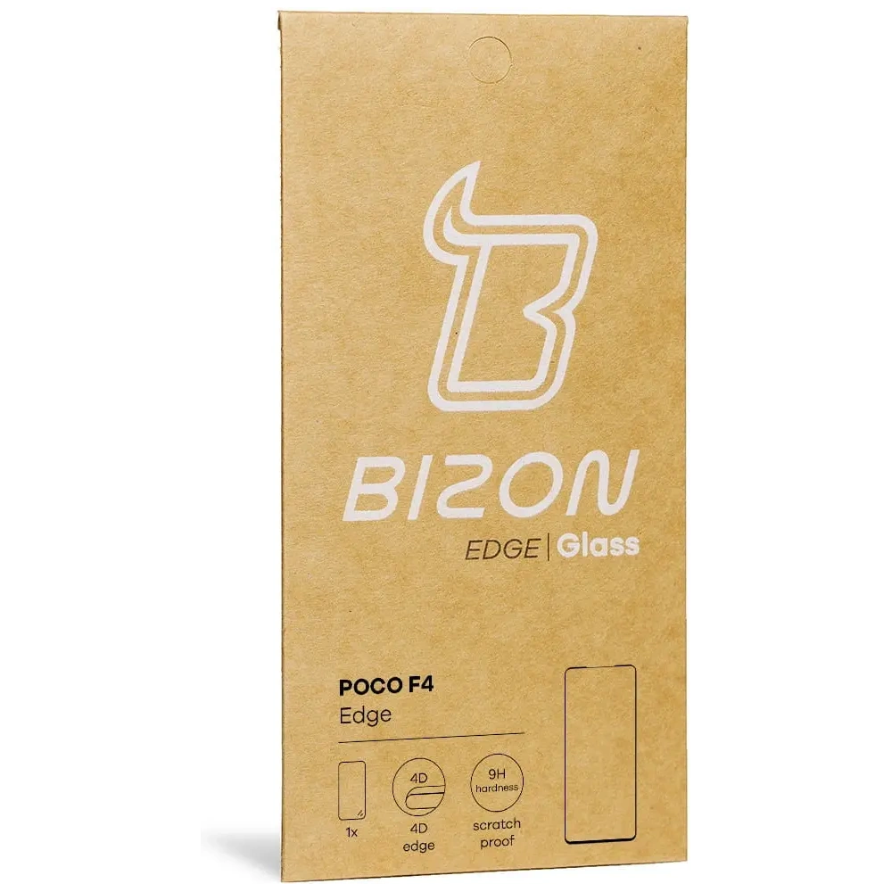 Szkło hartowane Bizon Glass Edge do Xiaomi Poco F4 czarne