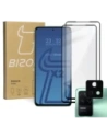 Bizon Glass Edge sticlă securizată - [2 PACK] + protecție lentilă Xiaomi Poco F4 negru