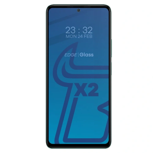 Kup Bizon Glass Edge edzett üveg - [2 PACK] + lencsevédő Xiaomi Poco F4 fekete - BIZ2079 - {ean13} - Sklep Home Screen