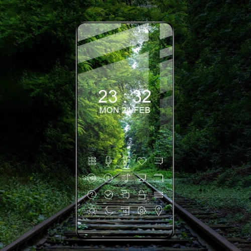 Kup Bizon Glass Edge edzett üveg - [2 PACK] + lencsevédő Xiaomi Poco F4 fekete - BIZ2079 - {ean13} - Sklep Home Screen