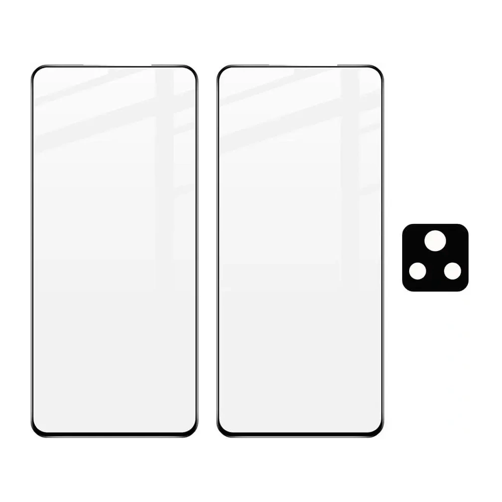 Szkło hartowane Bizon Glass Edge - [2 PACK] + ochrona na obiektyw Xiaomi Poco F4