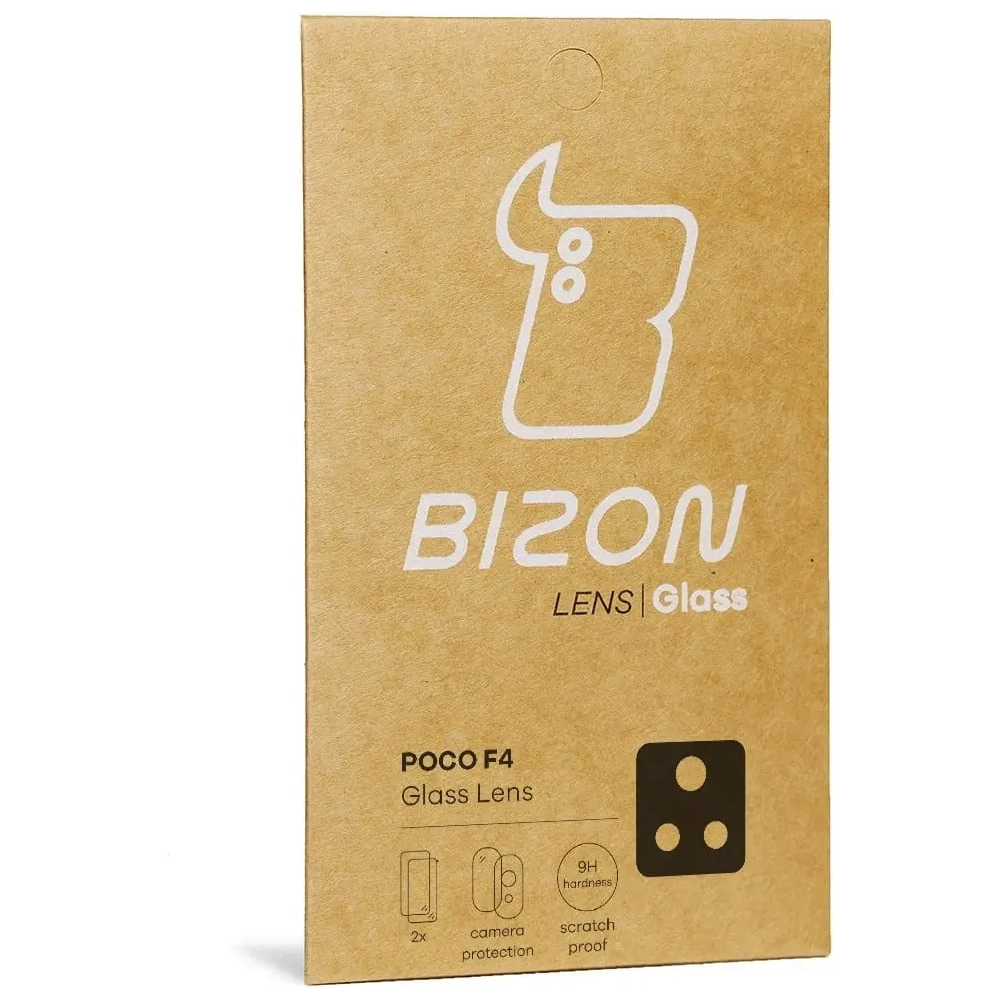 Szkło na aparat Bizon Glass Lens do Xiaomi Poco F4 [2 PACK]