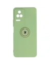 Bizon Case Silicone Ring Sq Xiaomi Poco F4 verde deschis