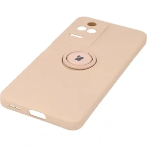 Kup Etui Bizon Case Silicone Ring Sq do Xiaomi Poco F4 jasnoróżowe - BIZ2083 - {ean13} - Sklep Home Screen