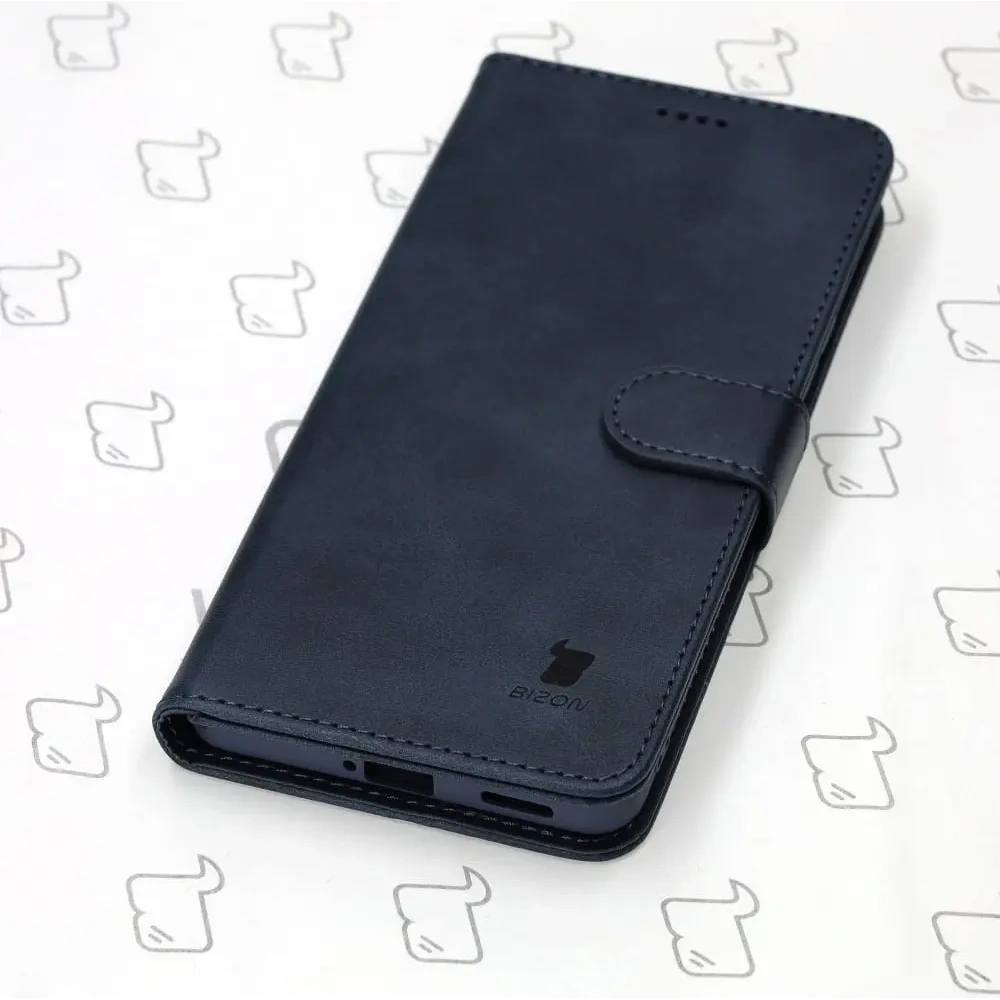 Etui Bizon Case Wallet do Xiaomi Poco F4 granatowe