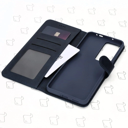 Buy Bizon Case Wallet Xiaomi Poco F4 navy blue - BIZ2085 - {ean13} - Home Screen Store Europe