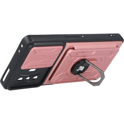Kup Etui Bizon Case Camshield Card Slot Ring do Xiaomi Poco F4 GT světle růžové - BIZ2086 - {ean13} - Sklep Home Screen