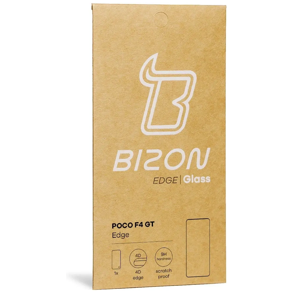 Szkło hartowane Bizon Glass Edge do Xiaomi Poco F4 GT czarne