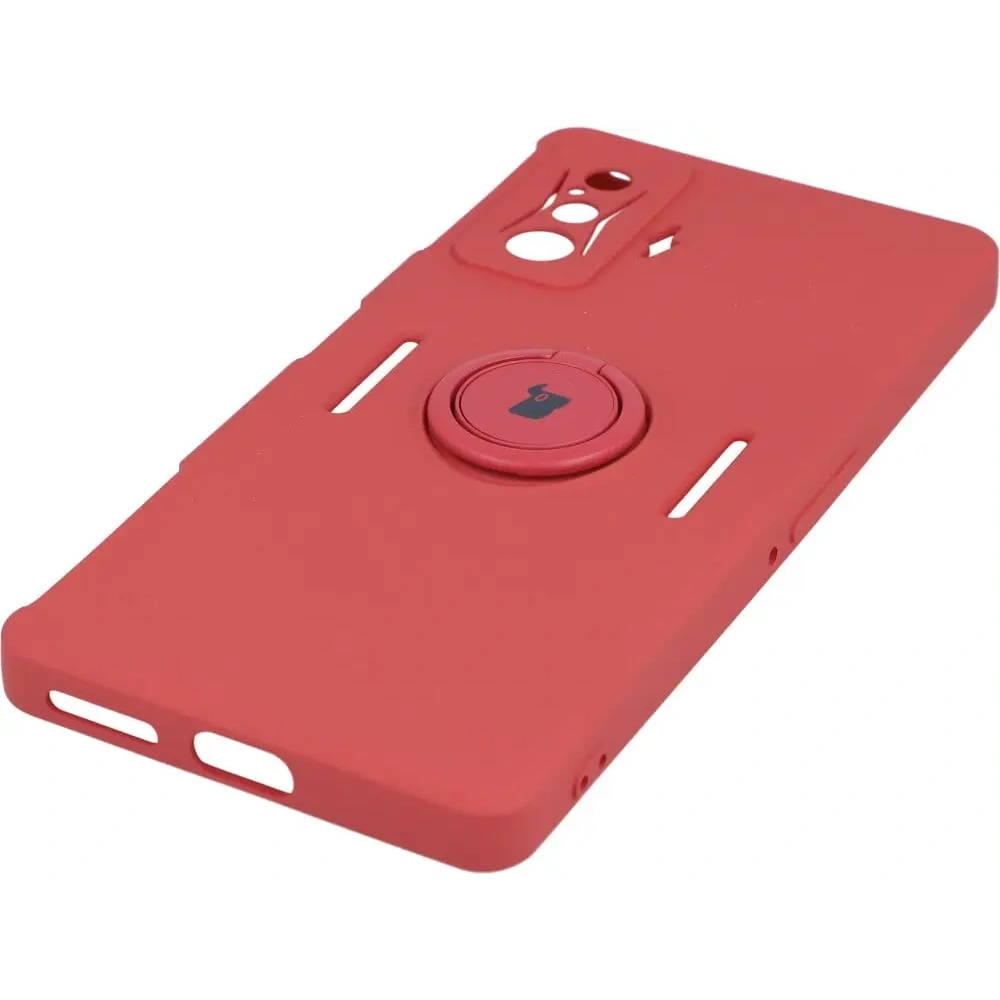 Etui Bizon Case Silicone Ring do Xiaomi Poco F4 GT różowe