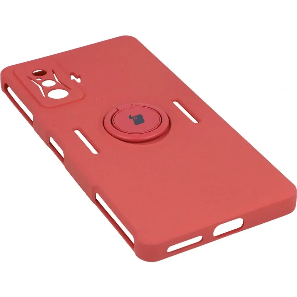 Etui Bizon Case Silicone Ring do Xiaomi Poco F4 GT różowe