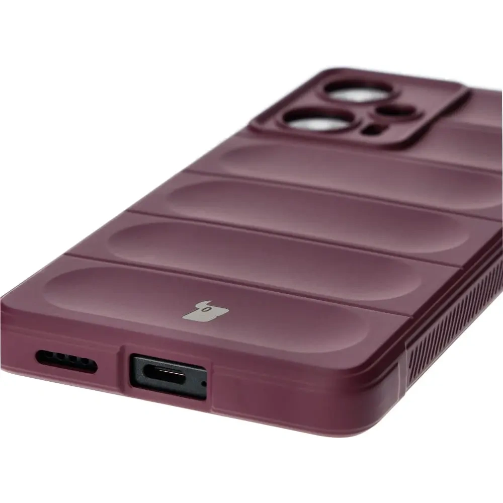 Pancerne etui Bizon Case Tur do Xiaomi Poco F5 ciemnofioletowe