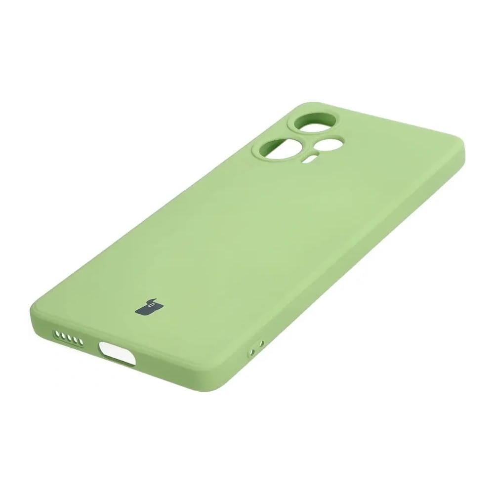 Etui Bizon Case Silicone Sq do Xiaomi Poco F5 jasnozielone