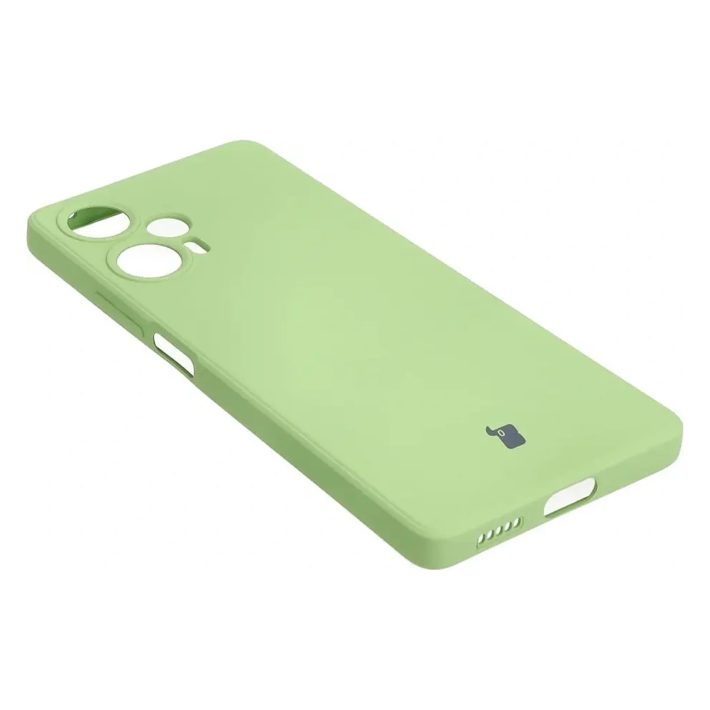 Etui Bizon Case Silicone Sq do Xiaomi Poco F5 jasnozielone
