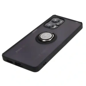 Buy Bizon Case Hybrid Ring Xiaomi Poco F5 smoky with a black frame - BIZ2099 - {ean13} - Home Screen Store Europe