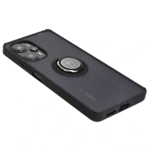 Buy Bizon Case Hybrid Ring Xiaomi Poco F5 smoky with a black frame - BIZ2099 - {ean13} - Home Screen Store Europe
