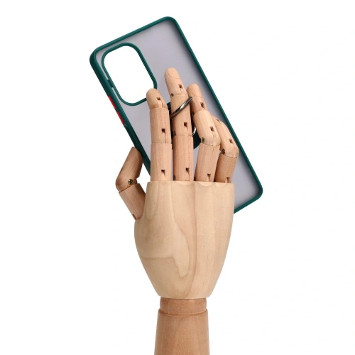 Buy Bizon Case Hybrid Ring Xiaomi Poco F5 smoky with a dark green frame - BIZ2098 - {ean13} - Home Screen Store Europe