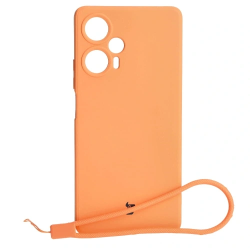 Kup Bizon Case Silicone Sq Xiaomi Poco F5 portocaliu - BIZ2100 - {ean13} - Sklep Home Screen
