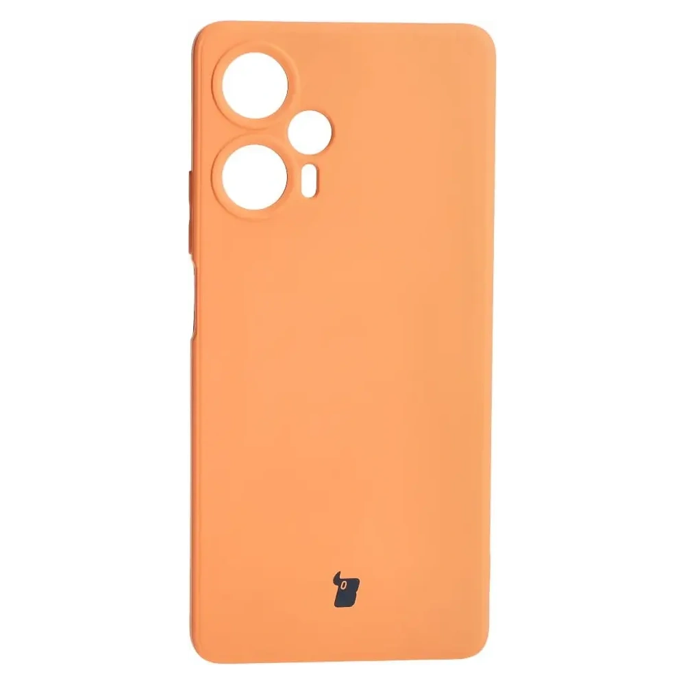 Etui Bizon Case Silicone Sq do Xiaomi Poco F5 pomarańczowe