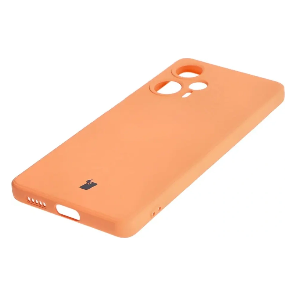 Etui Bizon Case Silicone Sq do Xiaomi Poco F5 pomarańczowe