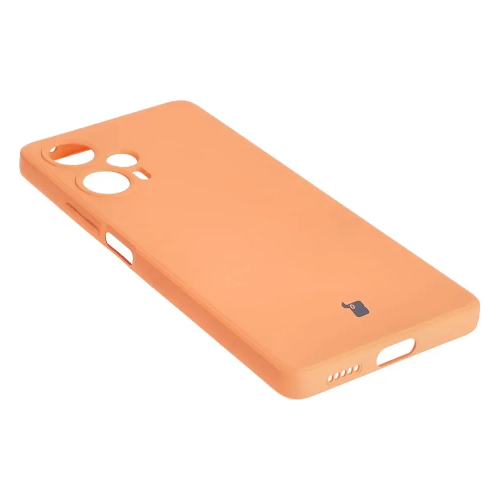 Etui Bizon Case Silicone Sq do Xiaomi Poco F5 pomarańczowe