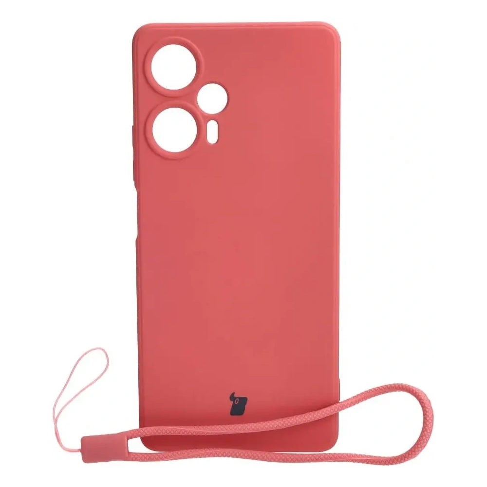 Etui Bizon Case Silicone Sq do Xiaomi Poco F5 brudny róż