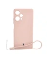 Etui Bizon Case Silicone Sq do Xiaomi Poco F5 světle růžové