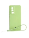 Etui Bizon Case Silicone Sq do Xiaomi Poco F5 Pro jasnozielone