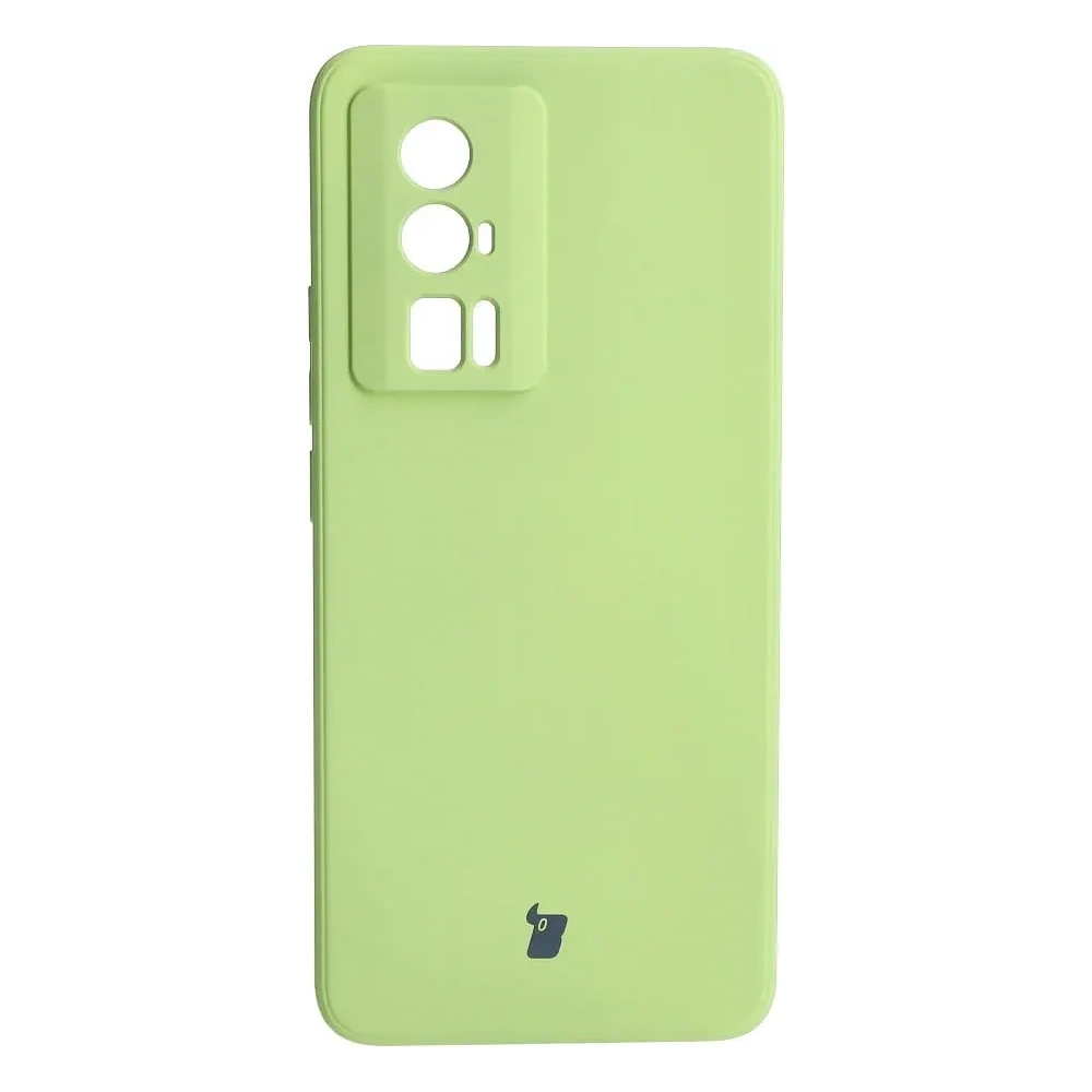 Etui Bizon Case Silicone Sq do Xiaomi Poco F5 Pro jasnozielone