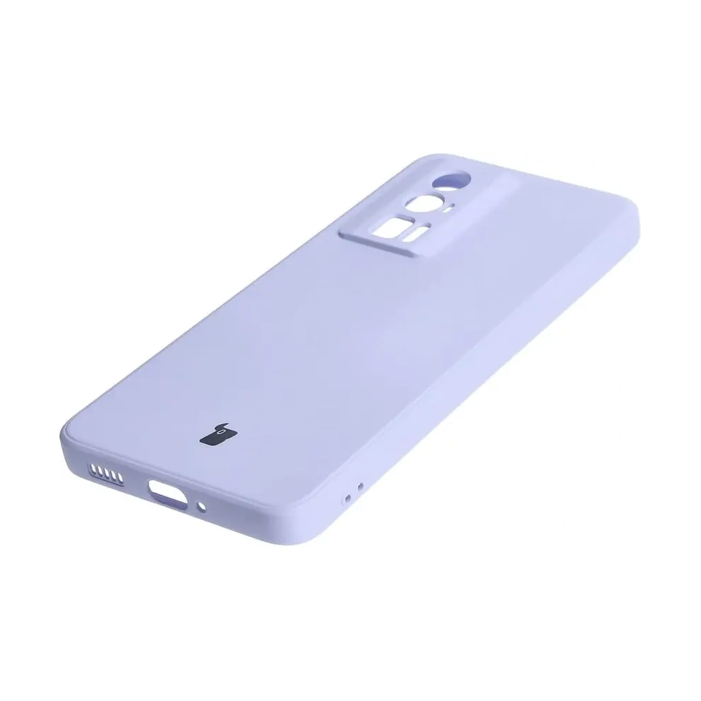 Etui Bizon Case Silicone Sq do Xiaomi Poco F5 Pro jasnofioletowe