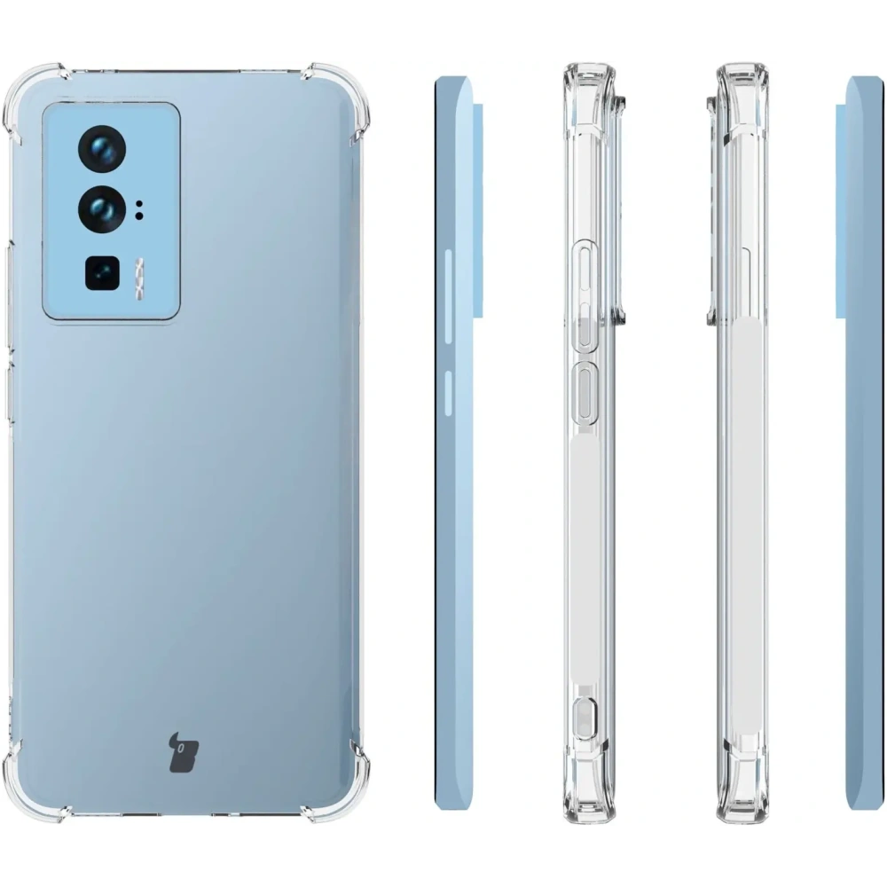 Elastyczne etui Bizon Case Salpa do Xiaomi Poco F5 Pro przezroczyste