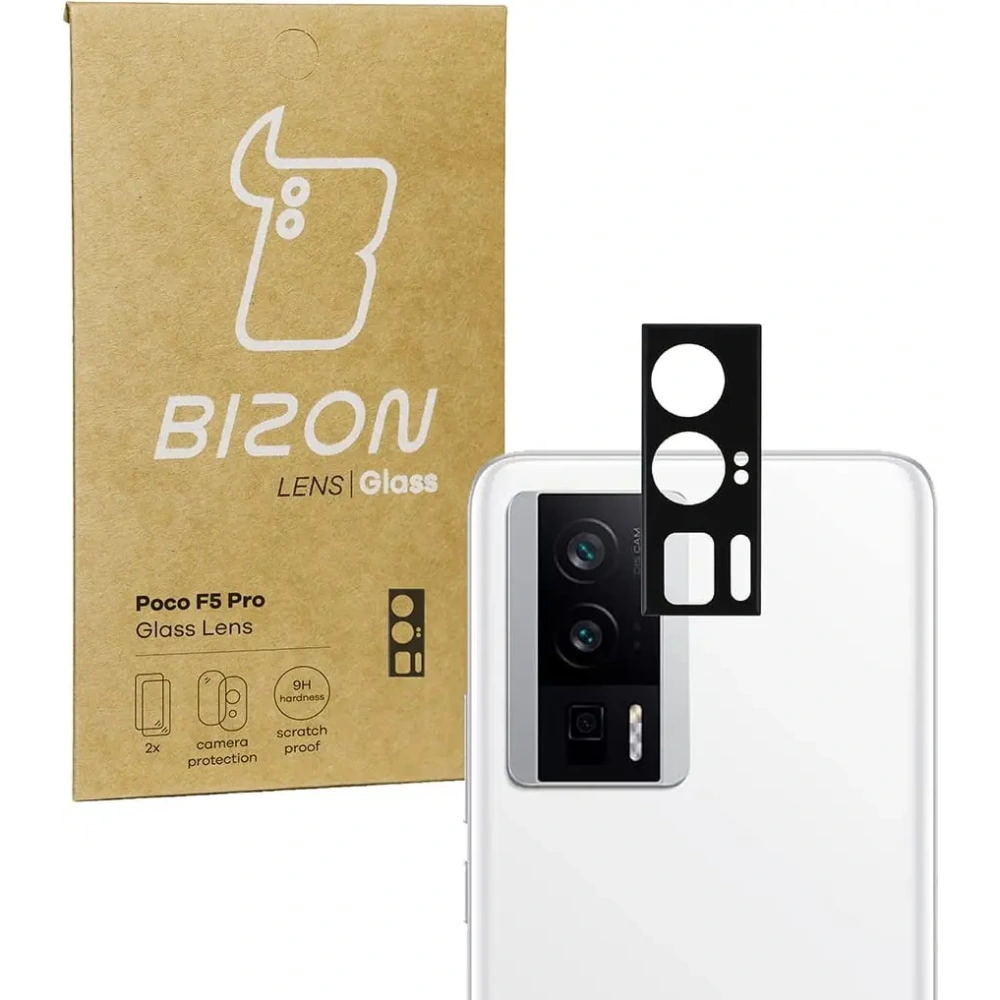 Szkło na aparat Bizon Glass Lens do Poco F5 Pro [2 PACK]