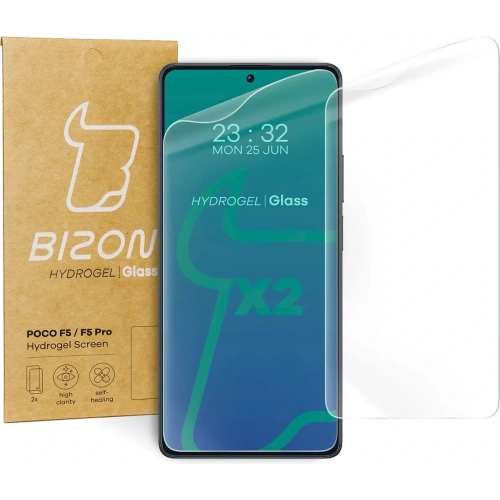 Kup Bizon Glass Hydrogel POCO F5/F5 Pro [2 PACK] - BIZ2117 - {ean13} - Sklep Home Screen