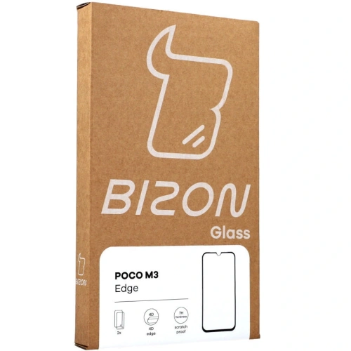 Kup Tvrzené sklo Bizon Glass Edge - [2 PACK] + ochrana na objektiv Xiaomi Poco M3 černé - BIZ2119 - {ean13} - Sklep Home Screen