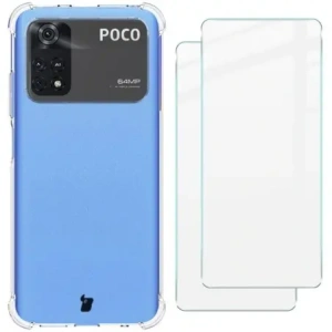 Kup Bizon Case Clear Pack husă + 2x sticlă pentru ecran Xiaomi Poco M4 Pro 4G clar - BIZ2122 - {ean13} - Sklep Home Screen