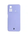 Etui Bizon Case Silicone do Xiaomi Poco M4 Pro 4G jasnofioletowe
