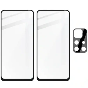 Kup Bizon Glass Edge gehärtetes Glas - [2 PACK] + Linsenschutz Poco M4 Pro 5G / Redmi Note 11S 5G schwarz - BIZ2126 - {ean13} - Sklep Home Screen