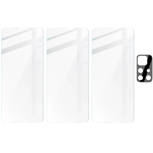 Kup Bizon Sticlă Clear sticlă securizată - 3 buc. + sticlă lentilă Poco M4 Pro 5G / Redmi Note 11S 5G - BIZ2129 - {ean13} - Sklep Home Screen