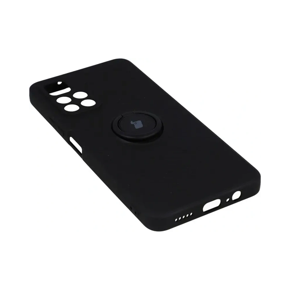 Etui Bizon Case Silicone Ring do Poco M4 Pro 5G / Redmi Note 11S 5G czarne