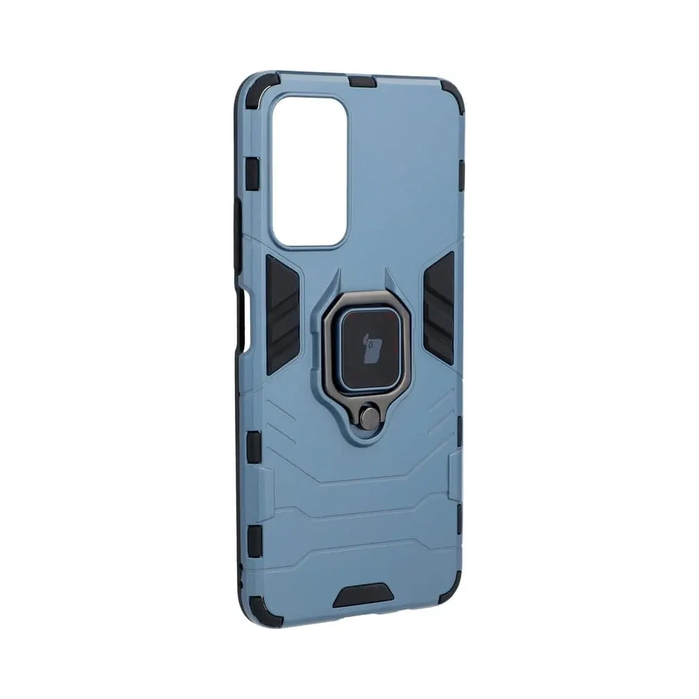 Etui Bizon Case Armor Ring do Poco M4 Pro 5G / Redmi Note 11S 5G niebieskie