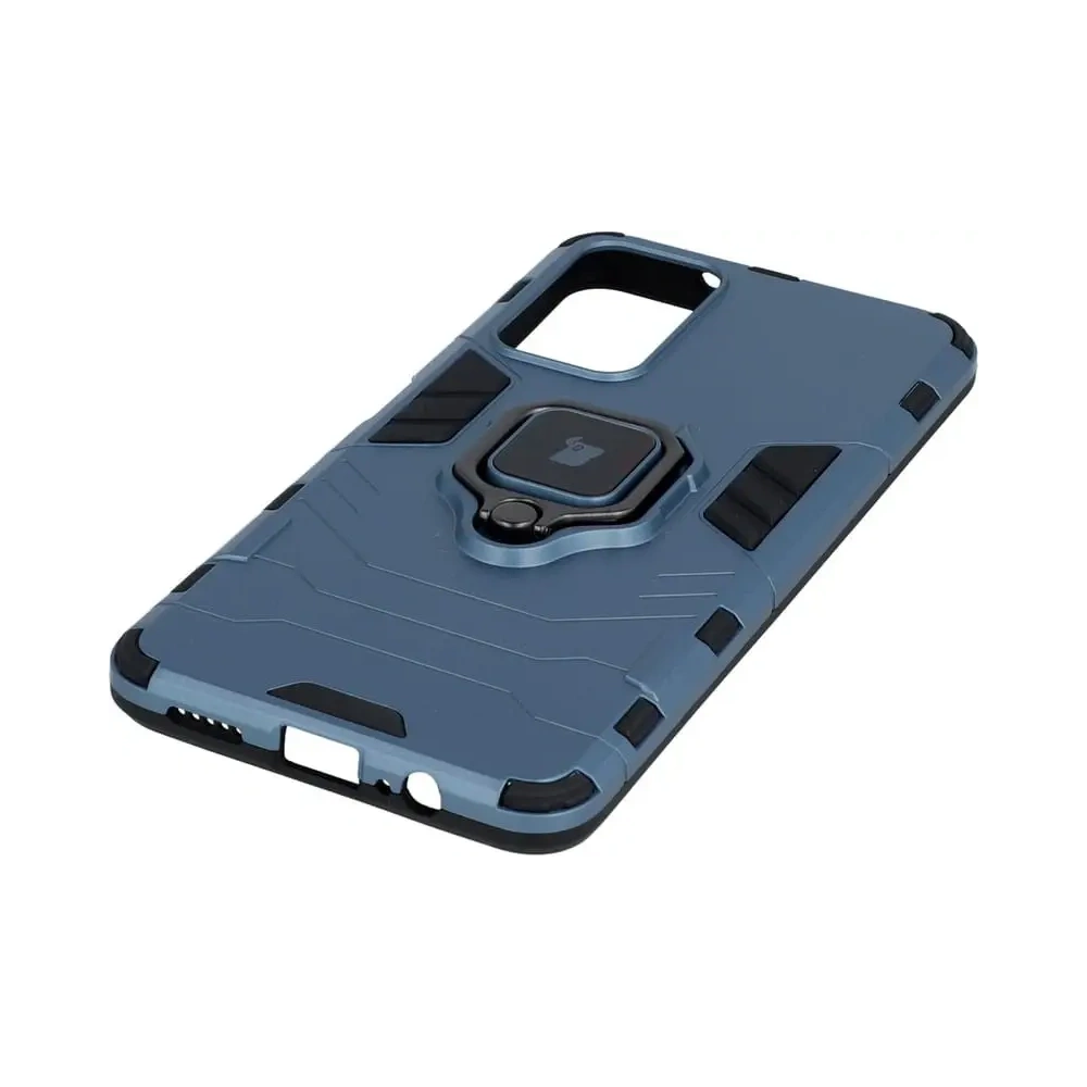 Etui Bizon Case Armor Ring do Poco M4 Pro 5G / Redmi Note 11S 5G niebieskie