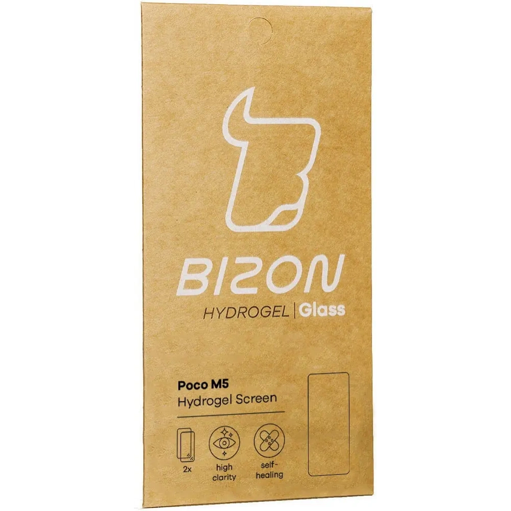 Folia hydrożelowa na ekran Bizon Glass Hydrogel do Poco M5 [2 PACK]