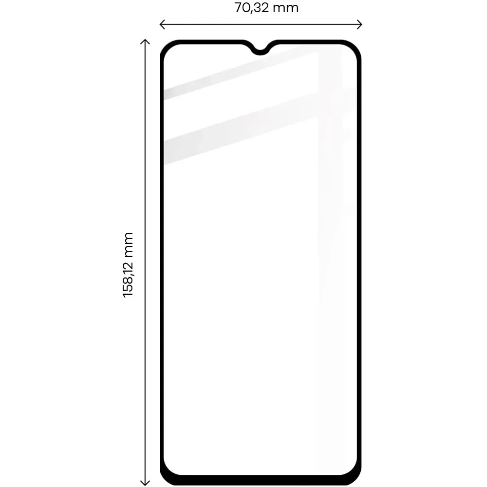 Szkło hartowane Bizon Glass Edge 2 do Poco M5 czarne